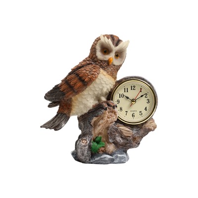 Часы настольные интерьерные «Сова», 17×10×19 см, циферблат d=6 см
