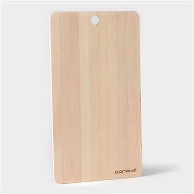 Доска разделочная деревянная Доляна, 37.5×21 см, берёза