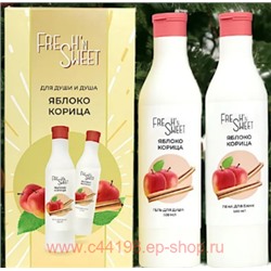 Подарочный набор Fresh'n Sweet Яблоко-корица Гель для душа 500мл+ пена для ванн 500мл 6345