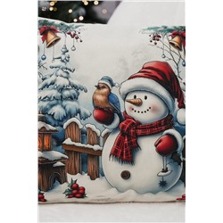 Наволочка декоративная новогодняя 2 шт рогожка НАТАЛИ, 1221265