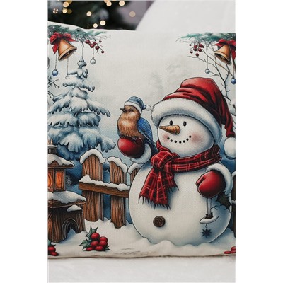Наволочка декоративная новогодняя 2 шт рогожка НАТАЛИ, 1221265