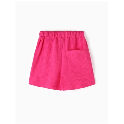 Шорты из муслина для девочек KAFTAN, рост 104 см, розовые