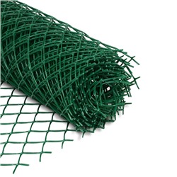 Сетка садовая, 1×10 м, ячейка ромб 40×40 мм, пластиковая, зелёная, Greengo, в рулоне
