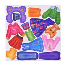 Игры на магнитах в дорогу. Куколка Аня