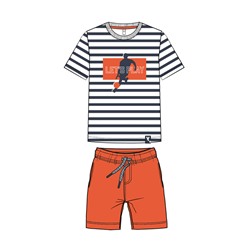 Комплект трикотажный для мальчиков: фуфайка (футболка), шорты