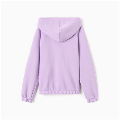 Толстовка (худи) детская MINAKU: Exclusive print, фиолетовая, рост 140 см