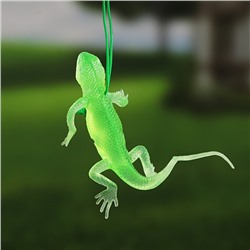 Декоративная подвеска «Ящерица», 10×4.5 см, резина, светящиеся, набор 10 шт.