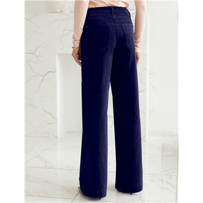 Брюки из эластичного микро-вельвета