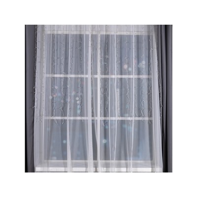 Гирлянда «Занавес» 2×1.5 м, IP20, прозрачная нить, 360 LED, свечение жёлтое, 8 режимов, 220 В