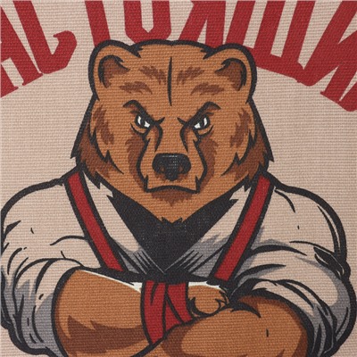 Кухонный набор «Доляна. Настоящий защитник» (3 предмета): фартук 70×60 см, прихватка 20×20 см, полотенце 35×60 см-2 шт.