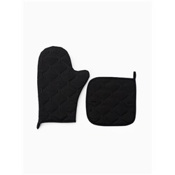 Кухонный набор «Этель» Magic winter: варежка-прихватка 20×27 см, прихватка 19×19 см