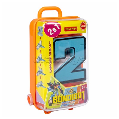 Трансформер 2в1 Цифра "2" цвет оранжевый