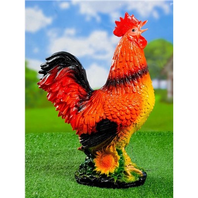 Садовая фигура из гипса «Петух», 28×40×15 см