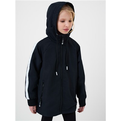 Куртка текстильная с полиуретановым покрытием для девочек (ветровка)