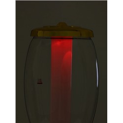 Башня пивная MonlinGold, колба 3 л, ёмкость для льда, подсветка, пластик, золотистый