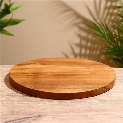 Блюдо, 25×25×2 см, тиковое дерево