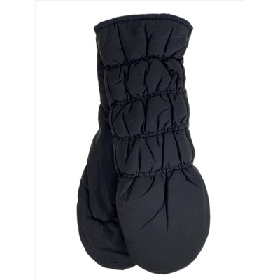 Зимние женские варежки с подкладом из искусственного меха, цвет черный