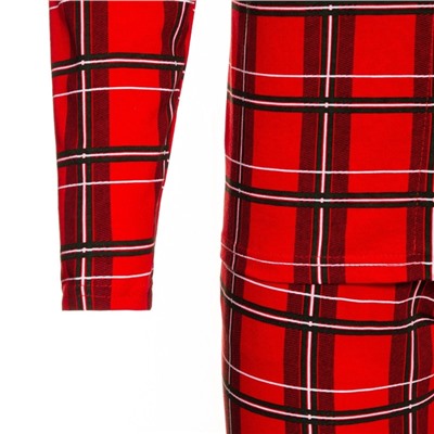 Пижама мужская (рубашка, брюки) KAFTAN «Клетка», размер 52