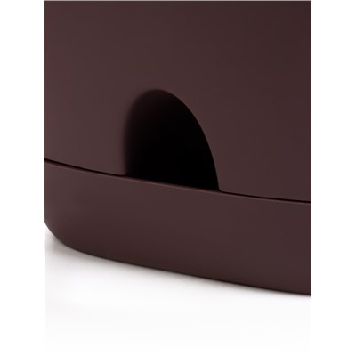 Горшок для цветов «Гранд», 15 л, d=29.5 см, h=31 см, пластиковый, с прикорневым поливом, фиолетовый