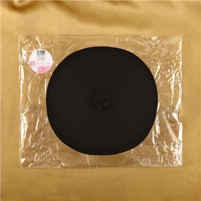 Резинка вязаная, 80 мм, 40±2 м, чёрная