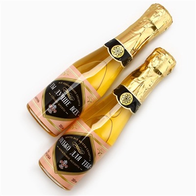 Подарочный набор ЧИСТОЕ СЧАСТЬЕ «Ты лучше всех!»: гель для душа и шампунь для волос шампанское, 2×250 мл