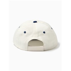 Кепка «Крошка Я», размер 46-48, бежевая, синяя