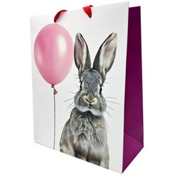 Пакет бумажный 26х32 см "Заяц" ленточные ручки 72825 Centrum