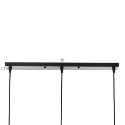 Светильник BayerLux «Анетта» 3хЕ27 40 Вт черный 16×50×23-123 см