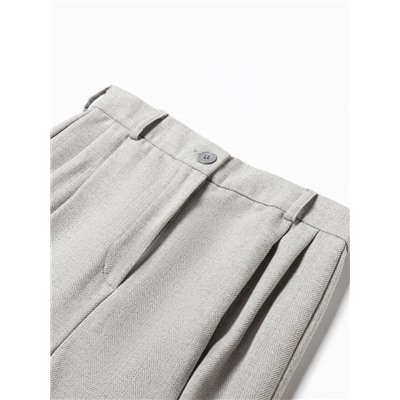 Брюки женские с защипами MINAKU: Modern classic, серые, размер 46