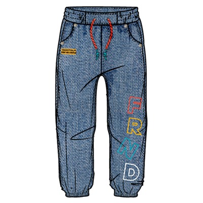 Брюки текстильные джинсовые для мальчиков