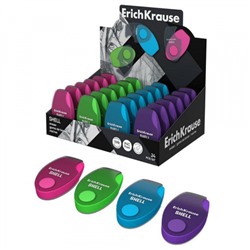 Ластик EK35133 "Ракушка" в пластиковом футляре 59х33х14 мм ErichKrause