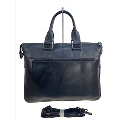 Сумка-портфель мужская из натуральной кожи, цвет чёрный