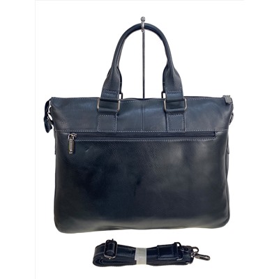 Сумка-портфель мужская из натуральной кожи, цвет чёрный