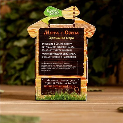 Набор «Мята и сосна» 2 эфирных масла 100% 15 мл