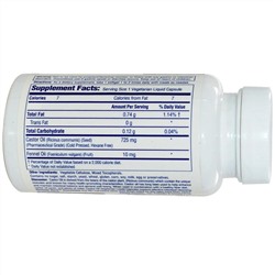 Heritage Store, Касторовое масло, 725 мг, 60 жидких вегетарианских капсул