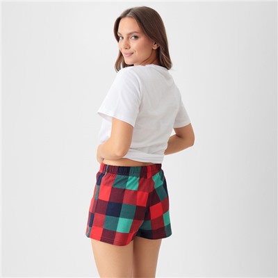 Пижама новогодняя женская (футболка, шорты) KAFTAN Cappy, размер 40-42