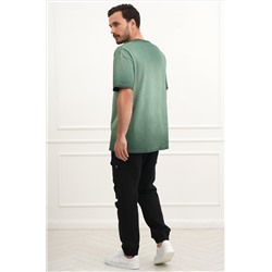 Мужская футболка оверсайз с эффектом градиент Happyfox