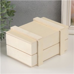 Шкатулка для росписи дерево «Ящичек», для творчества, декора, без замка 17×12.5×9.5 см