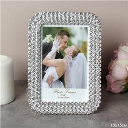 Фоторамка 10x15 стразы / CZ-ZQCA /уп 96/