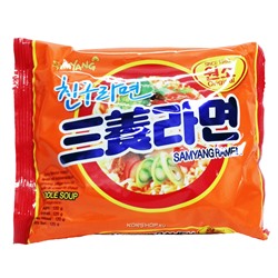 Лапша быстрого приготовления Рамен со вкусом говядины и ветчины Samyang, Корея, 120 г Акция