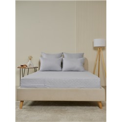 Чехол на матрац стеганный - Светло-серый