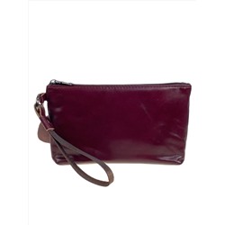 Женский кошелёк  из натуральной кожи, цвет бордовый