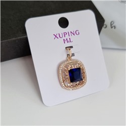 Кулон коллекция "Xuping ML" покрытие позолота, вставка: синие фианиты,074, арт.001.951