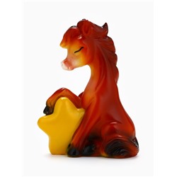 Фигурка новогодняя «Лошадка со звездой» полистоун 9 см