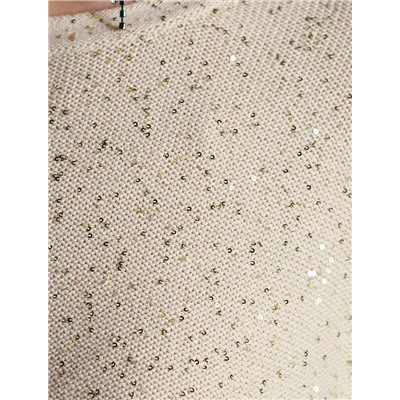 Джемпер из хлопковой пряжи с пайетками