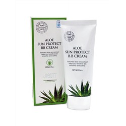 Jigott Солнцезащитный ВВ крем с экстрактом алоэ Aloe Sun Protect BB Cream SPF 41 PA++
