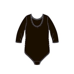 Боди трикотажное спортивного назначения для девочек