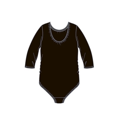 Боди трикотажное спортивного назначения для девочек