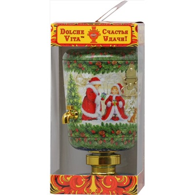 Dolche Vita. Новый год. Самовар Новогоднее волшебство 75 гр. жест.банка