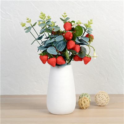 Растение искусственное Клубника 26 см / GT1040 /уп 200/Ягода кустовая